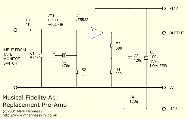Replacement preamp
      schematic (11kB)