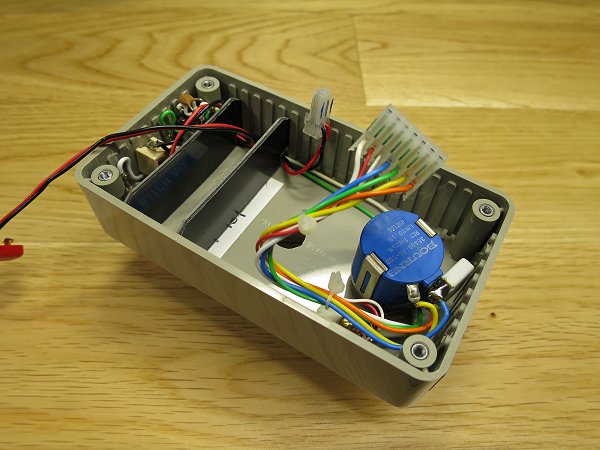 Internal view of the 1030
      Micro Cal with the PCB removed
