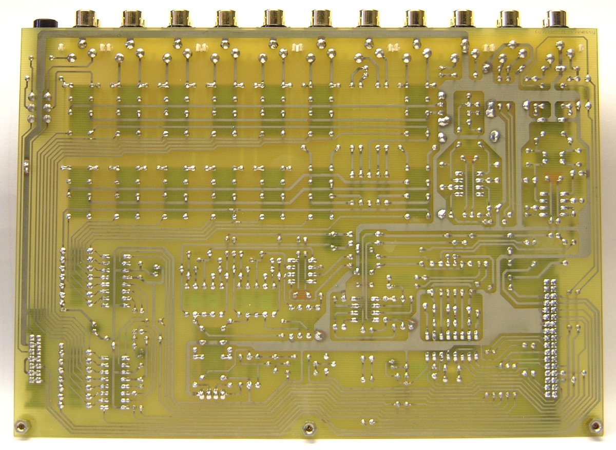 Rear view of the main PCB